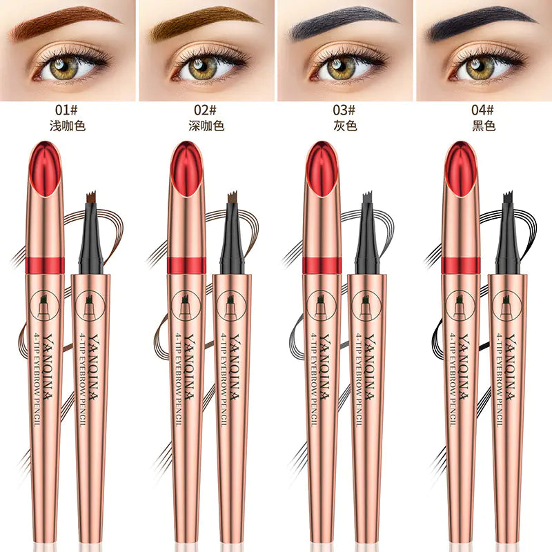 YANQINA Waterproof Liquid Eyebrow Pencil for Brows