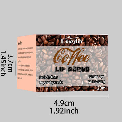 Crazylife Coffee Lip Scrub for Moisturizing Care