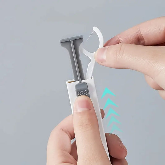 Portable Automatic Dental Floss Dispenser for Teeth Cleaning